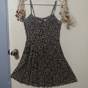 Skeleton key print dress